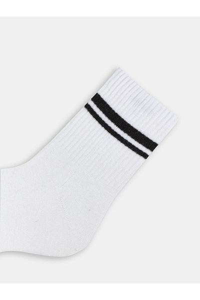 LC Waikiki Lcw Accessories White Striped Men's Socks