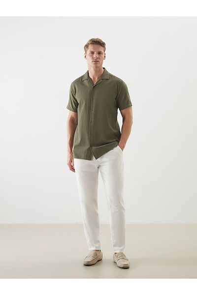 LC Waikiki Lcw Eco Regular Fit Linen Blend Men's Shirt