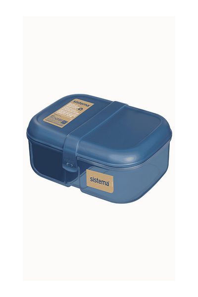 Sistema Freezer Safe BPA-Free Plastic Ribbon Lunch Box with Mini Bite