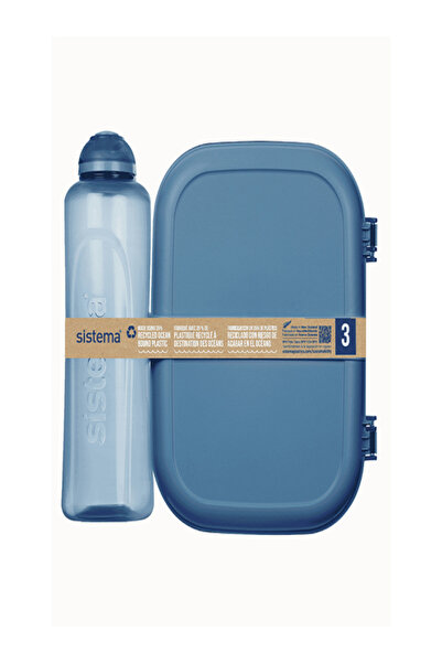 Sistema مجموعة صندوق غداء وزجاجة مياه بلاستيكية آمنة للطعام وخالية من مادة BPA