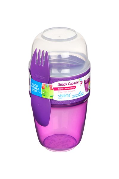 Sistema Go to Snack Capsule Purple and Clear 515 ml