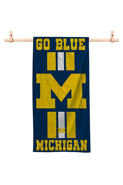 usateamfans Πετσέτα παραλίας Michigan Wolverines
