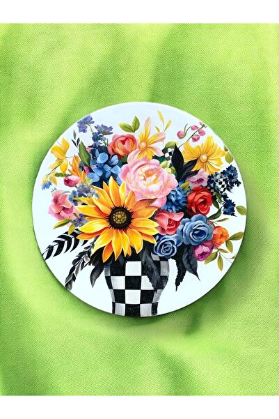 unique florya Μοτίβο λουλουδιών σε γλάστρα, λουλούδι σε βάζο, διακοσμητικό πι...