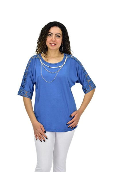 Caftan Bluză imprimată cu mânecă scurtă pentru femei BGL-ST04708