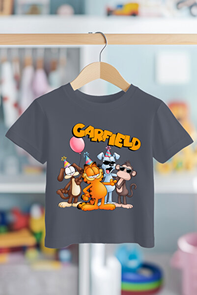BookOrBook Tricou pentru copii Garfield in the Party 100% bumbac calitate pre...