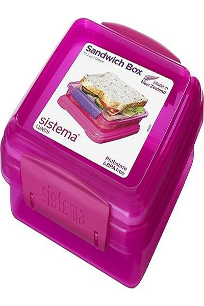 Sistema Top Rack Dishwasher Safe Stackable Sandwich Box