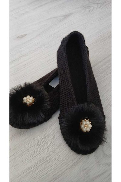 gg gençgirişimci Hand Knitted Daily Ballerina Women's Shoes Home Ballerina Home Shoes
