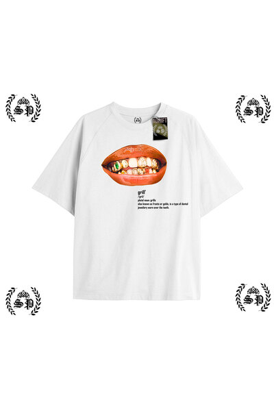 StartMore Y2K Girlzz Printed White T-Shirt