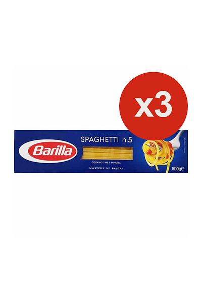 Barilla Paste spaghete nr. 5, 500 g x 3 bucăți