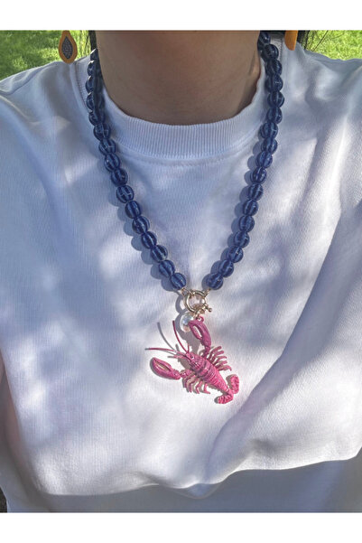bijux by mrv Lobster Blue Beaded Necklace