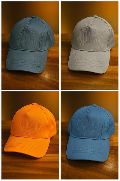 LAGRANZE Front Seamless Adjustable Cotton Hat Set of 4