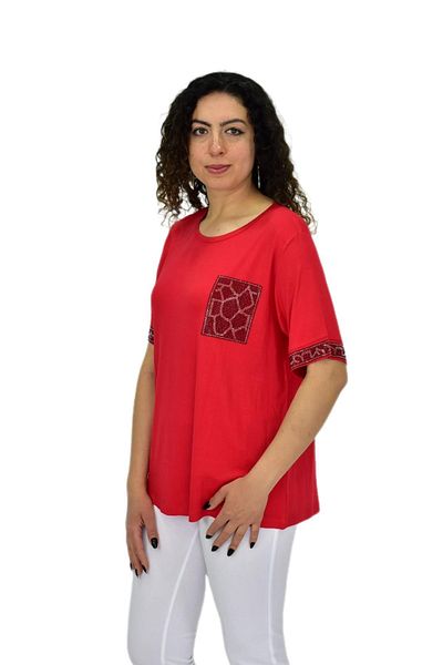 Caftan Bluză de damă cu mânecă scurtă Stone BGL-ST04709