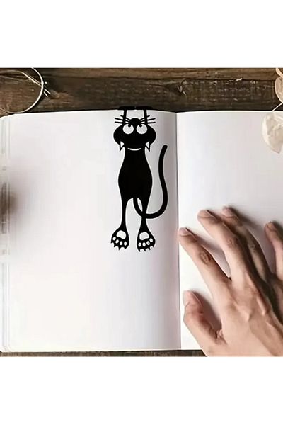 Panorama Ajans Semn de carte pentru pisici din MDF tăiat cu laser – Design distractiv și decorativ