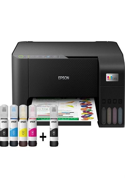 EPSON EcoTank L3250 A4 Wi-Fi All-in-One Ink Tank Color Printer | 4000~Pages Black