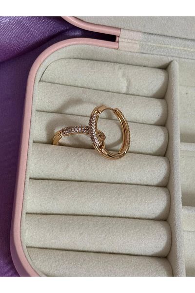 Akiha Aksesuar Ring Model Gold Rose Stone Xuping Earring