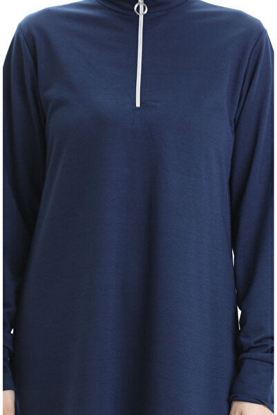 sefamerve Two Thread Tunic Pants Double Set 2068-03 Navy Blue