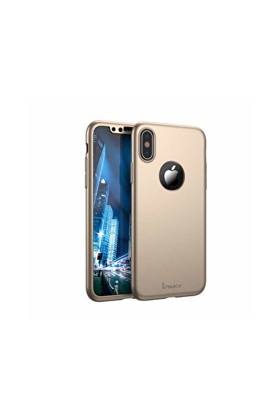 OEM Ipaky 360 Degree Ultra Slim Case Συμβατό με iPhone X Gold Screen Protecto...