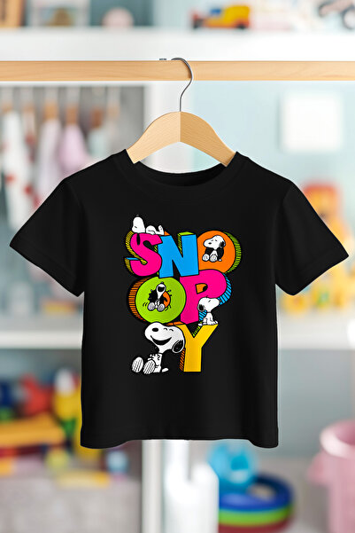BookOrBook Tricou pentru copii Snoopy 100% bumbac de calitate premium (3-12 ani)