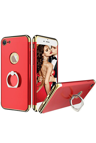 OEM Калъф за телефон Iphone 7 Plus предлага 3в1 защита Ultrathin Lux Red S Ring