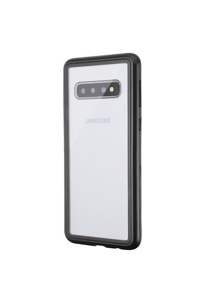 OEM Carcasă magnetică 360° (față + sticlă spate) pentru Samsung Galaxy S10, neagră