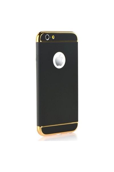 OEM Carcasă Apple iPhone 6/6S, Elegance Luxury 3 în 1 Neagră