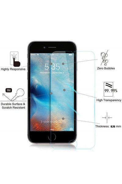 OEM Case friendly glass film Apple iPhone SE2, Elegance Luxury Transparent