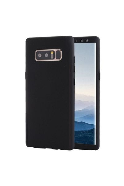 OEM Husa Samsung Galaxy Note 8 Full Cover 360 Negru + Folie de Protecție