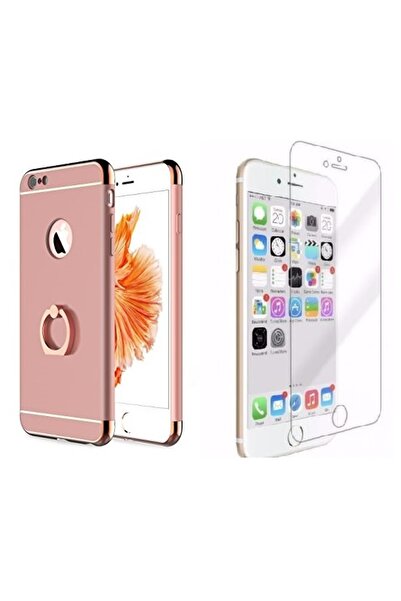OEM Pachet husă Apple iPhone 7, inel MyStyle Elegance Luxury 3 în 1 auriu-roz...