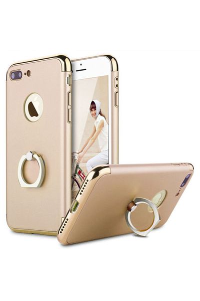 OEM Husa de telefon pentru iPhone 7 Plus oferă protecție 3 în 1, ultrasubțire - inel de lux auriu în formă de S