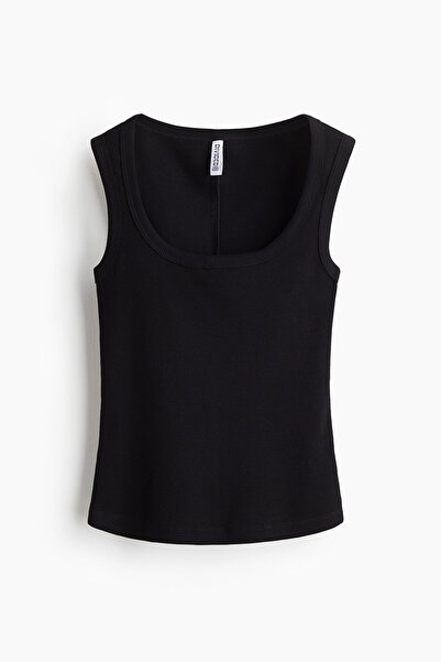 H&M Ribanalı Kolsuz Üst