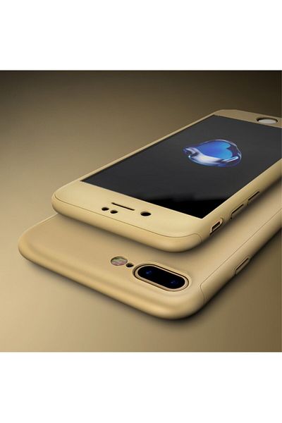 OEM Husă IPAKY cu protecție completă pentru iPhone 7 Plus 5.5 inch, aurie