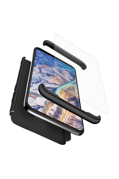 OEM Case compatible with Samsung Galaxy S10, Defender 360 bumper protection, Transparent Black