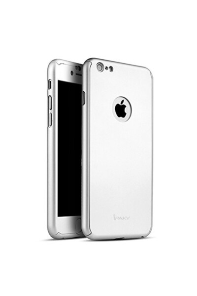 OEM Θήκη Apple iPhone 6/6S, FullBody Elegance Luxury iPaky Silver, πλήρης κάλ...