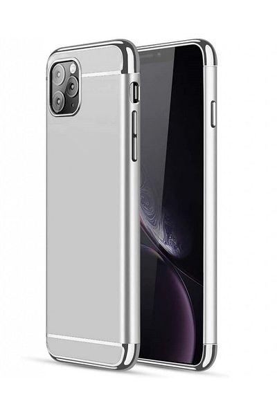 OEM Carcasă Apple iPhone 11, Elegance Luxury 3 în 1 Argintie