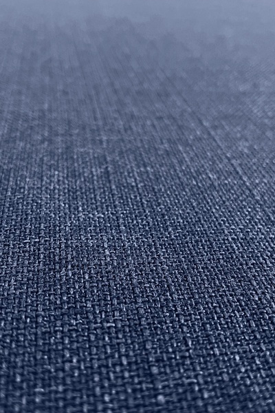 Luvora Home Nova Series Pleatless Linen Background Curtain - Navy Blue