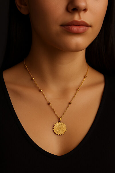 CLOVER JEWELRY زهرة نمط الصلب قلادة