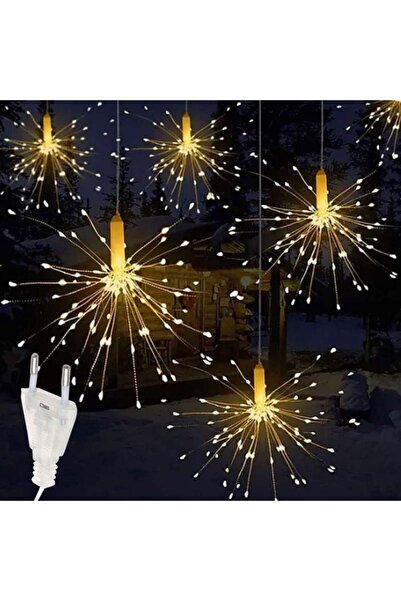 SIKS Instalație de Crăciun, 5 artificii decorative, 300 LED-uri, 8 moduri de ...