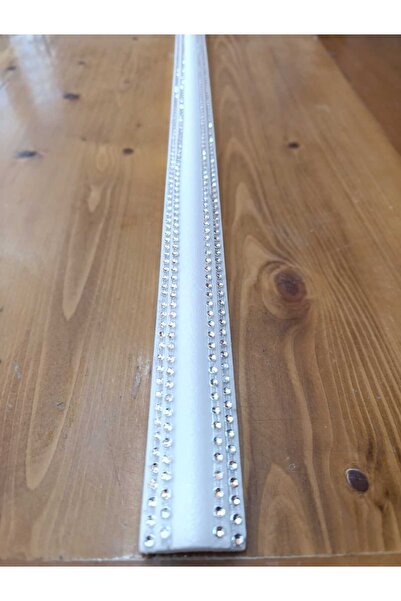 yeditepe osmanlı 4 Şeritli Dekoratif Gümüş Renk Taşlı Strafor Köpük Çıta Kart...