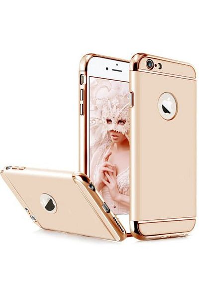 OEM Carcasă Apple iPhone SE2, Elegance Luxury 3 în 1, aurie