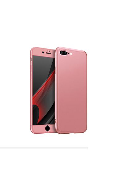 OEM Husă de protecție 360° Folio pentru iPhone 7 Plus, auriu roz