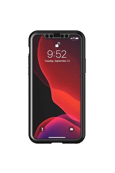 OEM Carcasă Full Cover 360° (față + spate + folie de sticlă) pentru iPhone 11, Negru