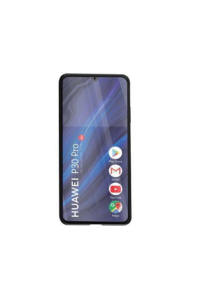 OEM Carcasă magnetică 360° pentru Huawei P30 Pro, carcasă elegantă, aluminiu/sticlă, neagră