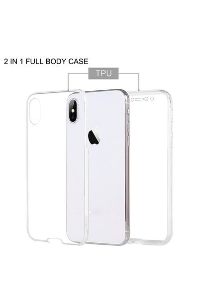 OEM Protective case compatible with Apple iPhone XS Max Full Tpu 360 Transparent