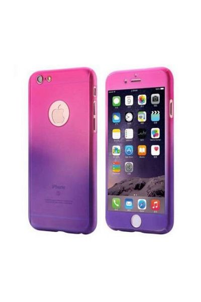 OEM Husă Apple iPhone 6/6S, FullBody Elegance Luxury Gradient, acoperire completă la 360 de grade cu folie de sticlă