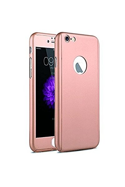 OEM MyStyle калъф за Apple iPhone 7, FullBody розово-златен 360 с включен стъ...
