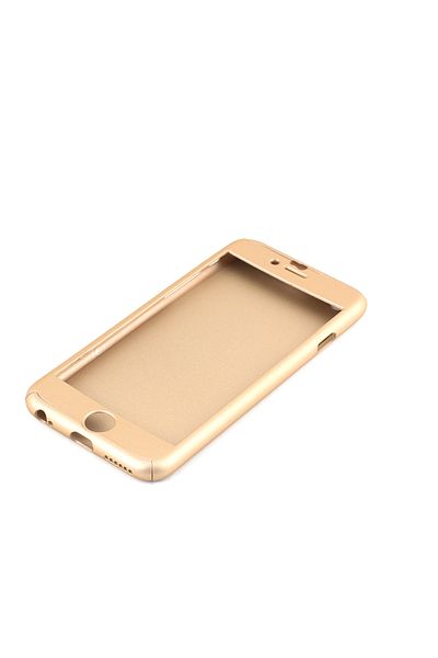 OEM Carcasă din plastic cu protecție completă 360°, iPhone 6 /6S, aurie