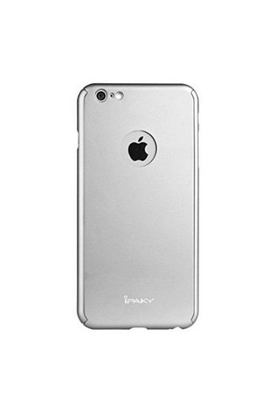 OEM Husă IPAKY Office Style - Protecție completă, decupaj 360° - iPhone 6 / 6S (argintie) cu protector de ecran