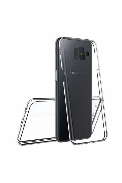MEGATEK Case Samsung Galaxy J6 Plus (2018) Silicone TPU 360 degrees (front - back) - transparent