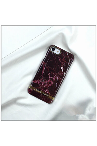 OEM Калъф за Apple iPhone 6 / iPhone 6s, мраморно червен