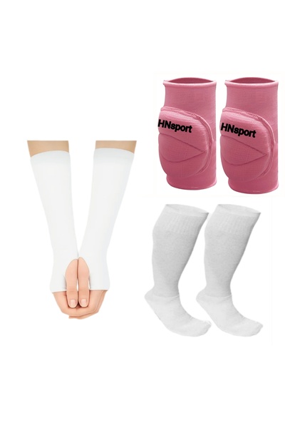 hn sport VOLEYBOL SETİ 1 ÇİFT DİZLİK+1 ÇİFT ELLİK+1 ÇİFT ÇORAP